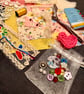 Slow Stitch Kit, Beginner’s Slow Stitch Kit, Craft Kit, Mindful Stitching Kit