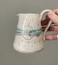 Handmade ceramic jug - Sea inspired, Greens and blues