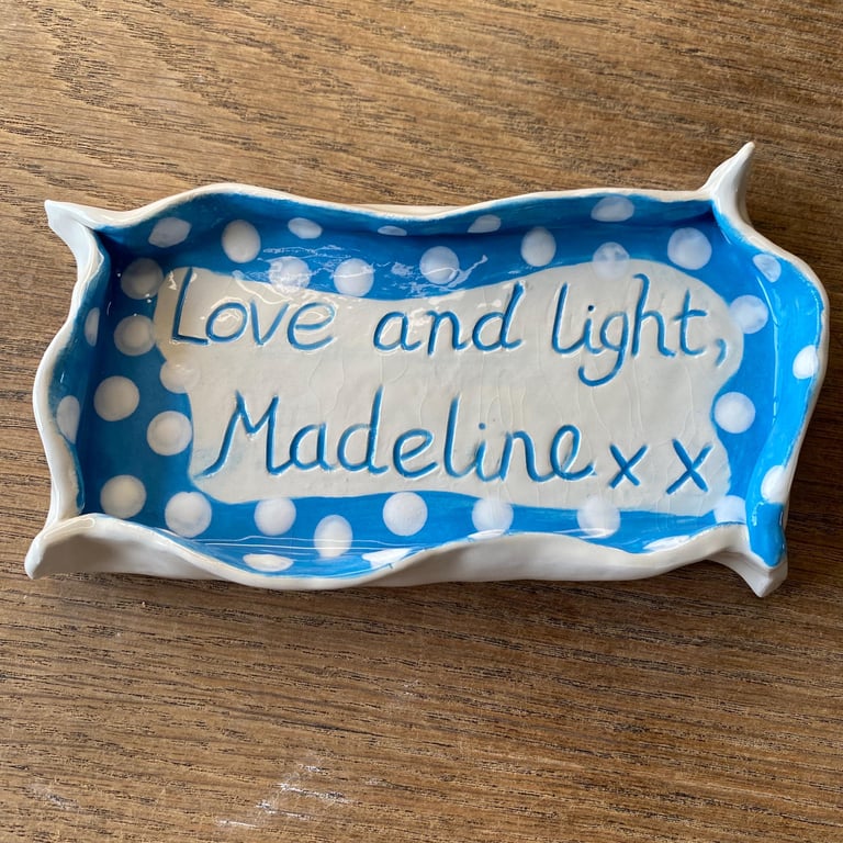 Love and light trinket dish