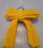 Handmade Crochet Bow Bag Charm & Cottage core Keyring - Image 4