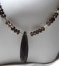 Sterling Silver and Smoky Quartz Necklace - Summer Seconds - Image 3