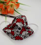 Face mask, small,  3 layer,  machine washable in skulls fabric  - Image 5
