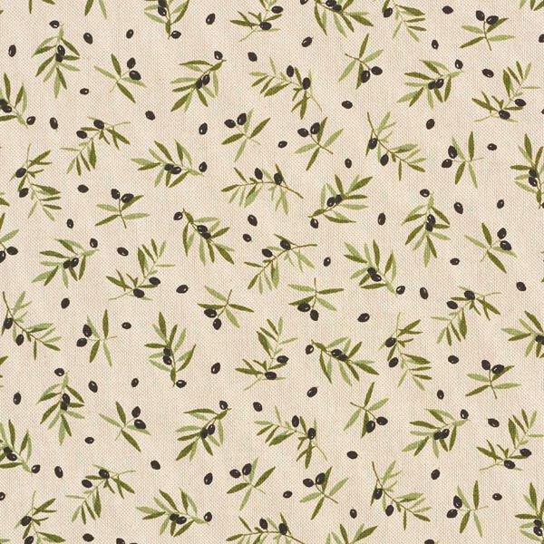 Olives Tablecloth 200  x 135cm OVAL