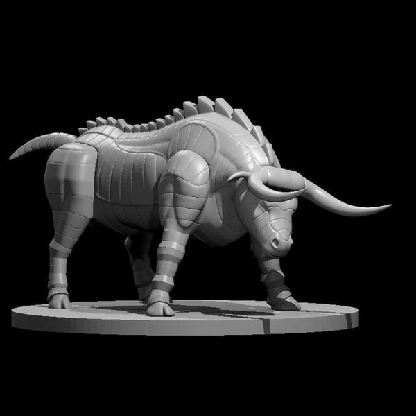 Gorgon - 3D Printed Resin DnD Pathfinder Figure... - Folksy