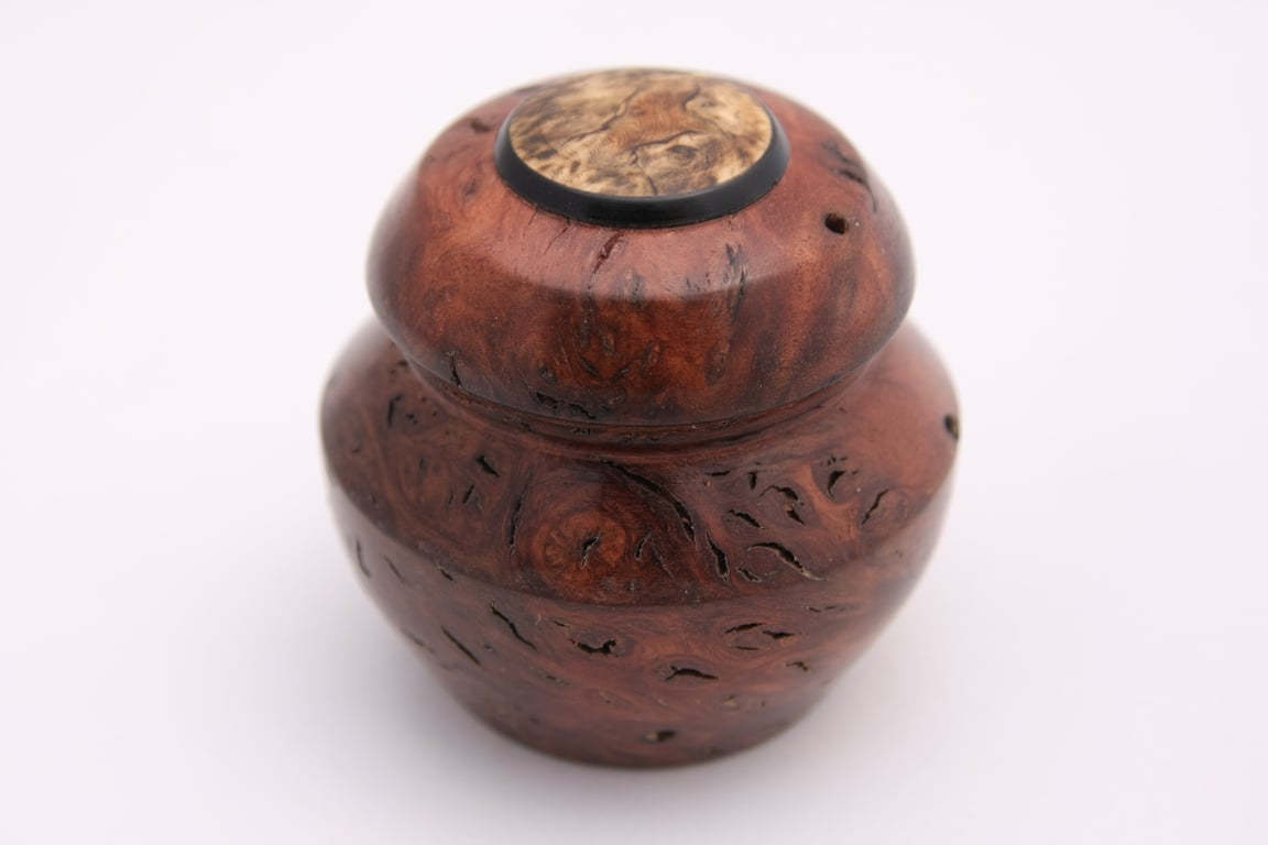 Small Goldfield Burr Trinket Box, Jewelry Box No. 759