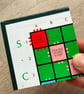 80s Scrabble Board Coasters (Top Left) - Upcycled from Real Board