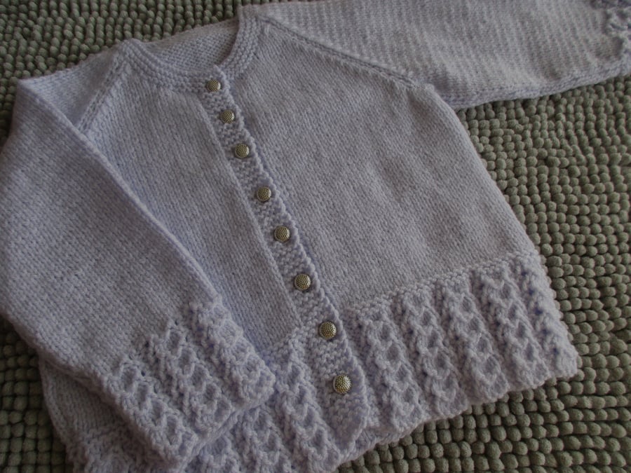 Special Order for SS 22" Lace Edge Girls Cardigan