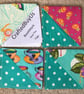 100% Cotton Bookmark hand crafted. Save the Page Unique modern square shape. - Image 5