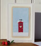 Thinking of you at Christmas - hand-stitched card for someone special - Image 1