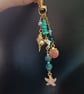 Gold nautical themed beaded bag charm  - Image 9