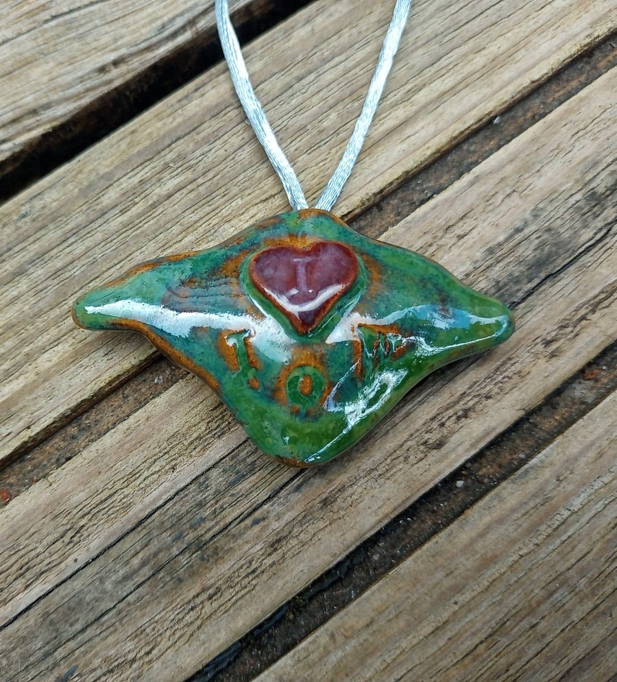 Miniature Isle of Wight hanging ornament 