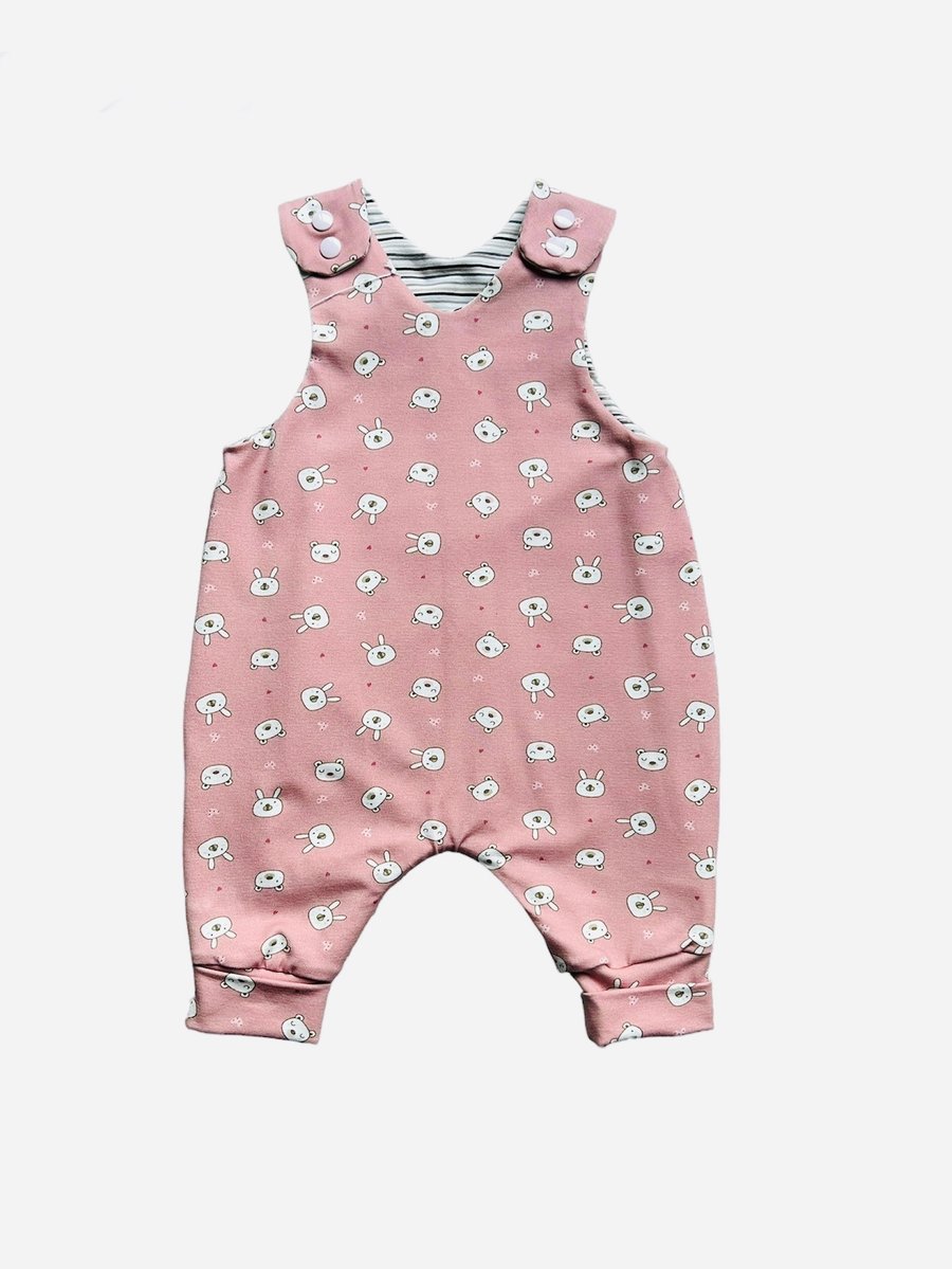 Pink Bear Romper 36 months Folksy