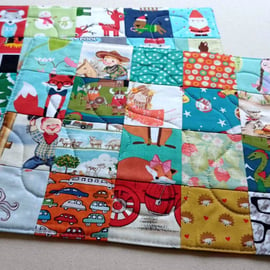 I spy quiet toy game, reversible playmat, activity placemat UKCA