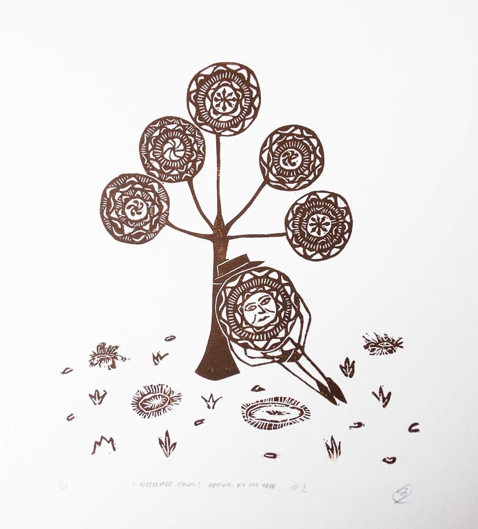 Koffeedoff Tales: Resting by his tree no.2 (Brown)