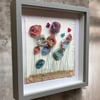Abstract Floral Wall Art. Fabric Wall Hanging. Textile Art. 