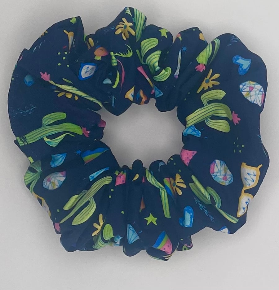 SCRUNCHIE - Blue Cactus