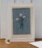 Small hand stitched card, intricately embroidered, detailed and delicate - Image 2
