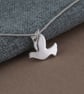 Petite Sterling Silver Dove Pendant – Peace and Hope Jewellery - Image 2