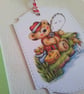  Birthday card and gift tag. Father's day card. Fishing. Sport. Ref 451 - Image 2