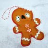 Bitten Felt Gingerbread Men