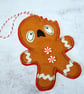 Bitten Felt Gingerbread Men - Image 1
