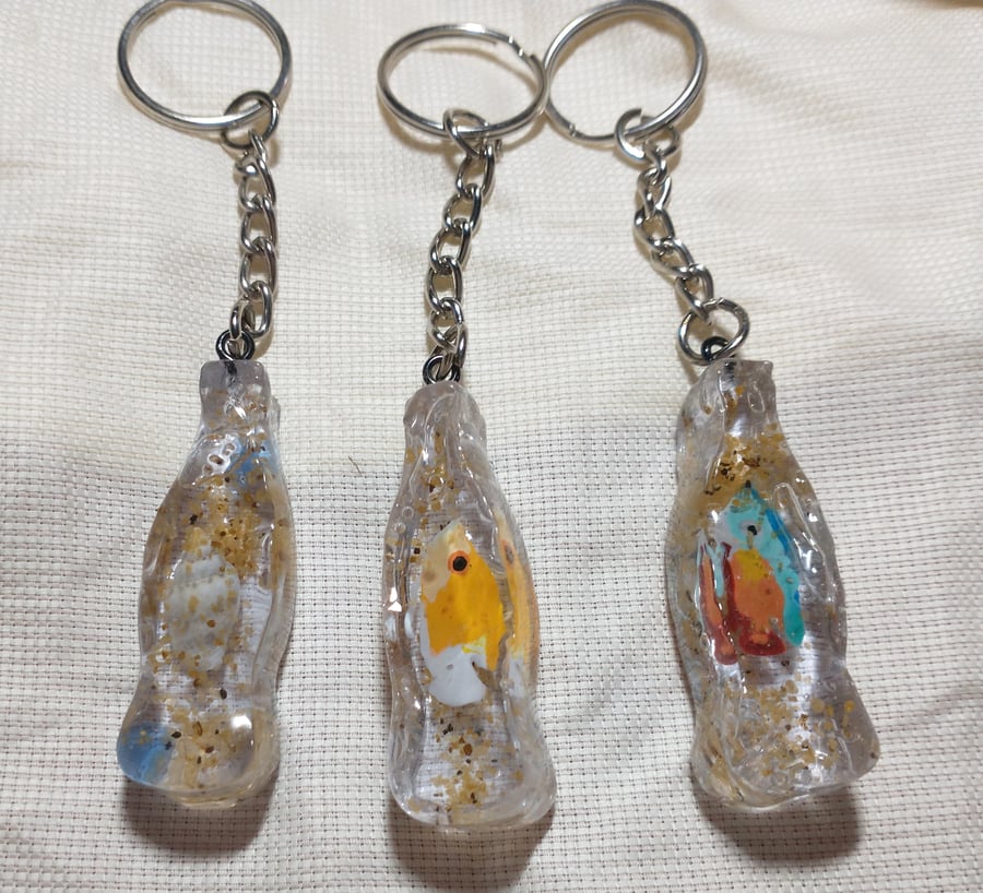 Aqua Themed Keyrings