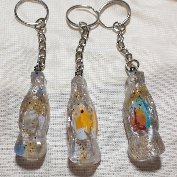 Aqua Themed Keyrings