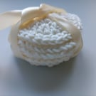 Crochet Face Scrubbies (White) - reusable eco-cotton
