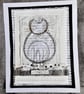 The Content Sitting Wire Cat. A Handmade Art Picture. Purfect for Cat Lovers!!! - Image 1