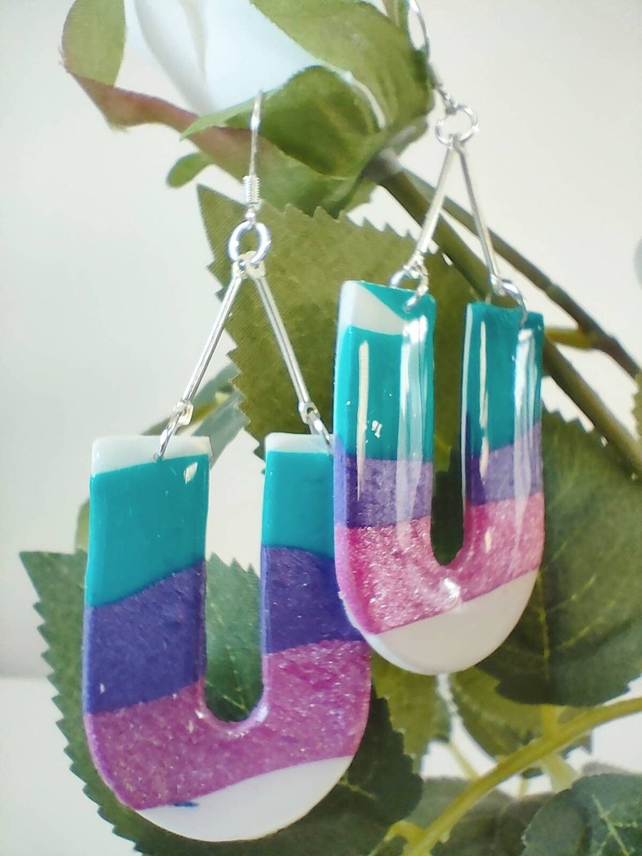 Huge Trendy Polymer Clay Earrings