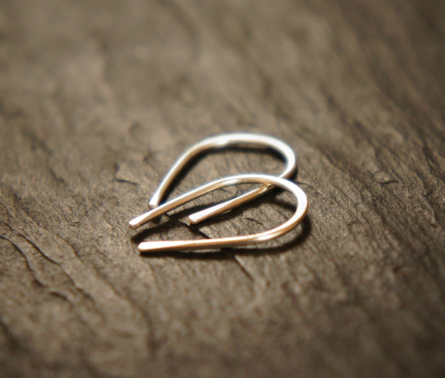 Simple Sterling Silver Petit Loop Earrings