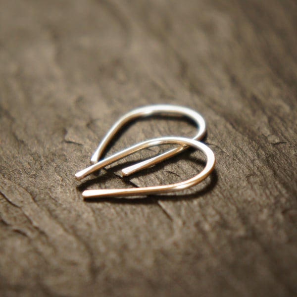 Simple Sterling Silver Petit Loop Earrings