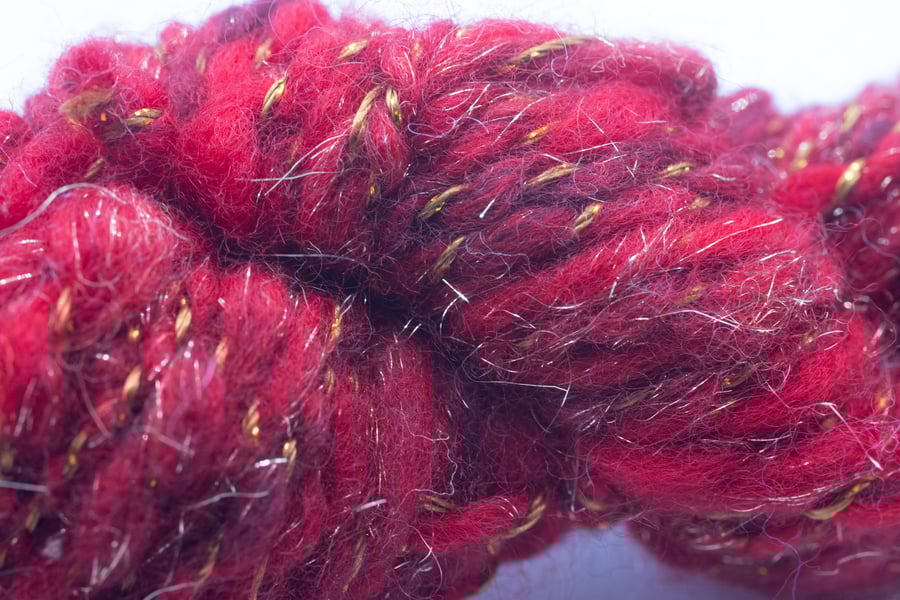 Hand spun Art Yarn Skein