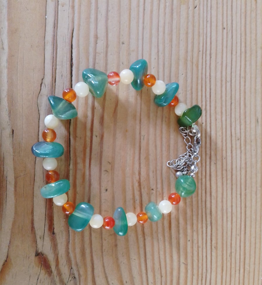 Handmade beaded bracelet.