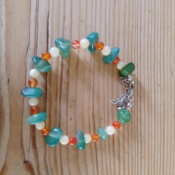 Handmade beaded bracelet.