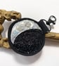 Up-cycled crescent moon key ring or bag charm. - Image 3