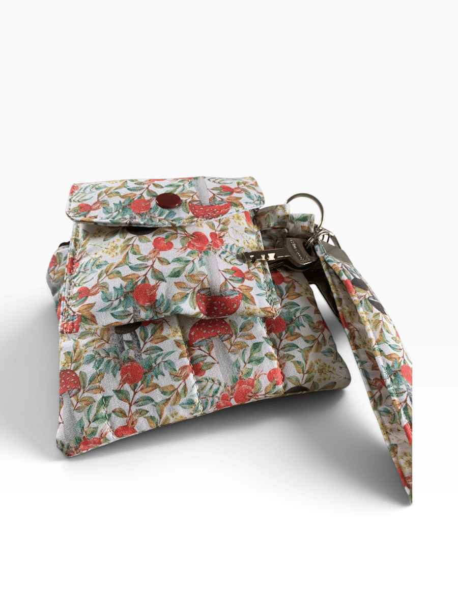 The Hedgerow Collection.  Keychain Wallet and AirPod Case Set