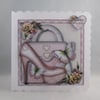 Decoupage,3D Handbag, shoe Birthday Card, 3d, decoupage,personalise