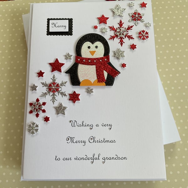 Personalised Christmas Card Gift Boxed Son Daughter Grandson Granddaughter 