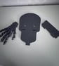 Skull on Skeletal Hand – 3D Printed Gothic Halloween Decoration - Image 5