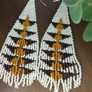 Miyuki bead fringe earrings 