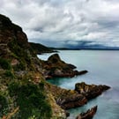 Mevagissey Coast Print, Cornwall Photo Picture, Cliffs at Mevagissey