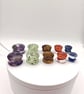 Handmade Resin Crystal Plugs: Aventurine, Jasper, Lapis Lazuli Tunnels