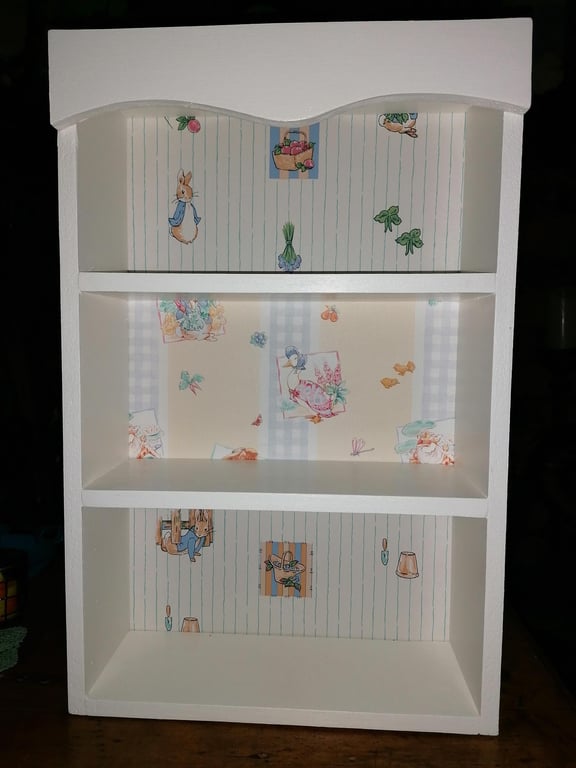 Large Wooden Storage Shelf Unit Shelves Wall Freestanding Beatrix Potter Peter R