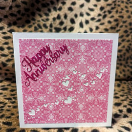 In the Pink Anniversary Card