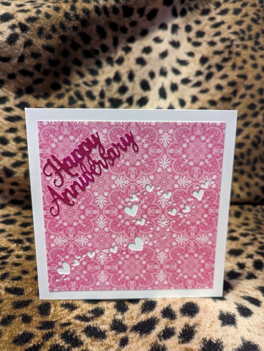 In the Pink Anniversary Card