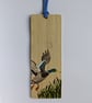 Hand Painted Bamboo Wood Bookmark, Mallard Duck - Image 2