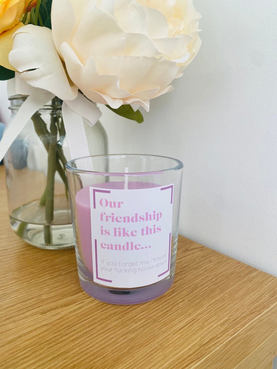 Friendship Candle Gift Funny Friends