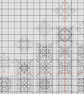 134B - Cross Stitch Quaker Sampler 7 Menorah Candles  Blackwork metallic thread - Image 4