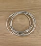 "Quintet" - Sterling Silver Russian Bangle - Made to any size - 5 Wire  - Image 4